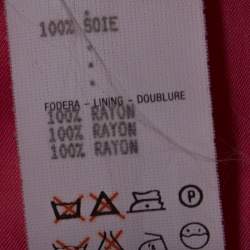 Pre Owned Gianni Versace Pink Silk Vintage Long Jacket & Skirt Suit M