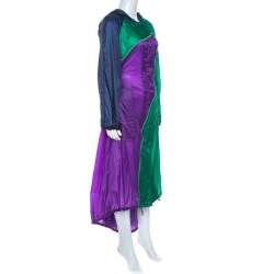 Versace Multicolor Nylon Long Raincoat S