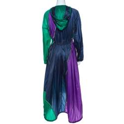 Versace Multicolor Nylon Long Raincoat S