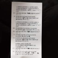 Pre Owned فستان فيرساتشي "كولكشن" كريب مطبوع أسود مقاس وسط (ميديوم)