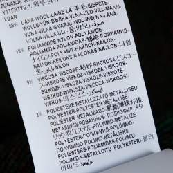 Pre Owned Versace Green Wool Tartan Pattern Sleeveless Sweater Vest S