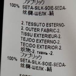 Pre Owned فستان فيرساتشي طول للركبه حافة غير متماثلة حرير مطبوع أسود مقاس وسط (ميديوم)