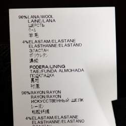 Pre Owned Versace Black Wool Medusa Chain Detail Tailored Blazer M