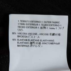 Pre Owned Versace Black & Gold Medusa Embellished Jersey T-Shirt XL