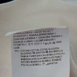 مملوكة مسبقًا Versace Monochrome Cotton Logo Embroidered & Printed Crewneck T-Shirt M