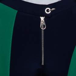Versace Color Block Knit Zip Front Leggings S