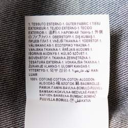 Pre Owned قميص فيرساتشي مزخرف زر ذهبي دنيم انديغو تريبيوت مقاس متوسط