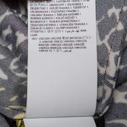 Pre Owned Versace Multicolor Mega Mix Print Crepe Knee Length Skirt M