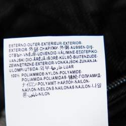 Pre Owned Versace Black Tulle Applique Detail Top S