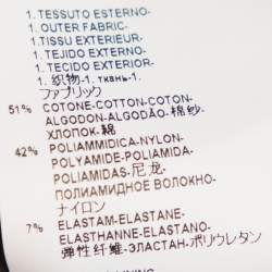 Pre Owned Versace Black Cotton Gold Logo Button Detail Formal Trousers L