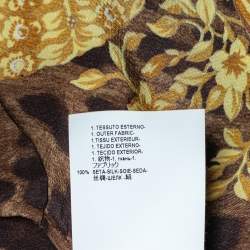 مملوكة مسبقًا Versace Multicolor Baroque Printed Silk Button Front Shirt L