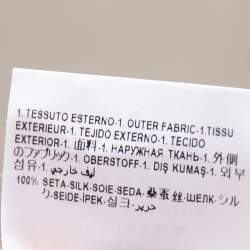 Pre Owned Versace Yellow Palm Tree Baroque Logo Printed Silk Shirt S