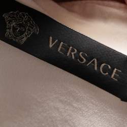 Pre Owned Versace Off White Silk Pencil Skirt S