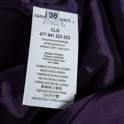 Pre Owned Versace Collection Multicolored Printed Crepe Sleeveless Mini Dress S