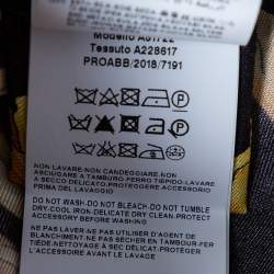 Pre Owned Versace Multicolor Baroque Printed Silk Button Front Shirt S