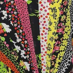 مملوكة مسبقًا Versace Multicolor Floral Printed Silk Draped Maxi Skirt L