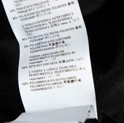 Pre Owned جاكيت بليزر فيرساتشي كريب أسود ومدخات دانتيل صدرية واحدة مقاس وسط (ميديوم)