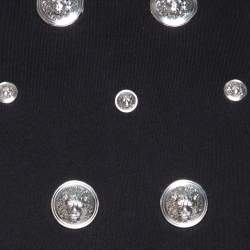 مملوكة مسبقًا سويت شيرت فيرسوس فيرساتشي قطن أسود مزخرف رقبة مستديرة مقاس وسط (ميديوم) 