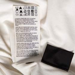 Pre Owned Versace Off-White Embellished Jersey Long Sleeve T-Shirt M