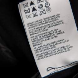 Pre Owned فستان فيرساتشي كم واحد غير متماثل تفاصيل فتحة تريكو سترتش أسود مقاس متوسط