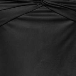 Pre Owned Versace Black Jersey Chain Strap Detailed Top S