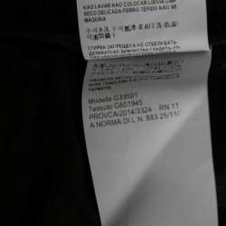 Pre Owned Versace Black Printed Cotton High Waisted Shorts M