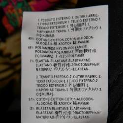 Pre Owned Versace Black Printed Cotton High Waisted Shorts M