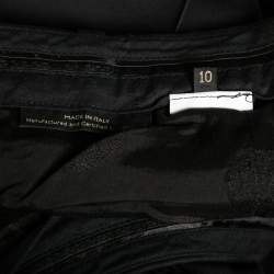Versace Black Knit Straight Leg Trousers M