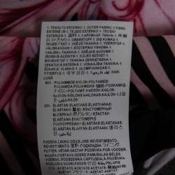 Versace Pink Stretch Knit Striped & Baroque Print Leggings S