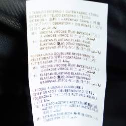 Pre Owned Versace Black Crepe Power Shoulder Mini Dress M