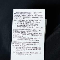 Pre Owned Versace Black Printed Crepe Paneled Sleeveless Shift Dress S