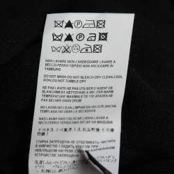 Pre Owned Versace Black Wool Button-Embellished Knitted Jumper S  