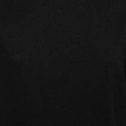 Pre Owned Versace Black Wool Button-Embellished Knitted Jumper S  