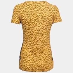 مملوكة مسبقًا Versace Multicolor Tiger Printed Jersey Short Sleeve T-Shirt L