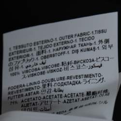 Pre Owned Versace Black Baroque Printed Crepe Shift Dress S