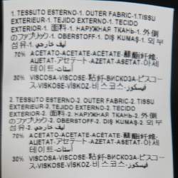 Pre Owned Versace Black Crepe & Lace Inset Raw Hem Blazer S