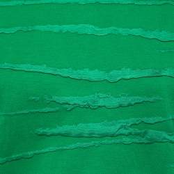 مملوكة مسبقًا Versace Green Jacquard Stripe Knit Sweater S 