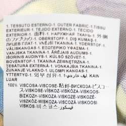 Versace Multicolor Stretch Jersey Ruched Bodycon Dress M
