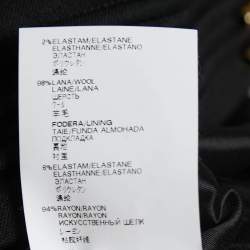 Pre Owned تنورة فيرساتشي صوف أسود مستقيمة مقاس كبير - لارج