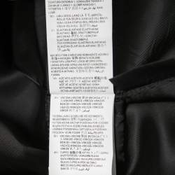 Pre Owned Versace Black Crepe-Wool Belted Blazer XS