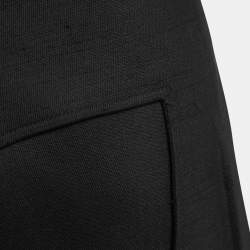 Versace Black Wool Blend Pleated Midi Skirt M