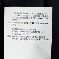 Pre Owned Versace Collection Black Baroque printed Jersey Long Sleeve Mini Dress M