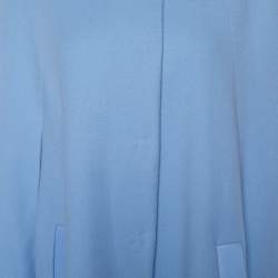 Versace Light Blue Wool Flared Cape M