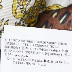 Pre Owned Versace Multicolor Baroque Printed Silk Wrap Blouse S