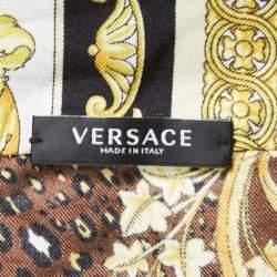 Pre Owned Versace Multicolor Baroque Printed Silk Wrap Blouse S