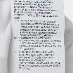 Pre Owned Versace White Cotton Stud Detail Button Front Shirt S