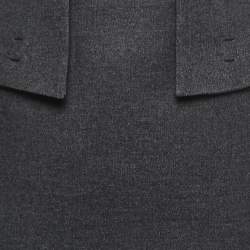 Versace Black Wool & Silk Pencil Skirt S