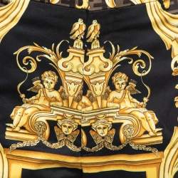 Pre Owned Fendi x Versace Multicolor Printed Cotton Bermuda Shorts L