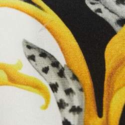 Pre Owned Versace Black/Gold Baroque Printed Silk Shirt S