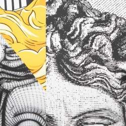 Versace Multicolor Printed Cotton Knit T-Shirt M